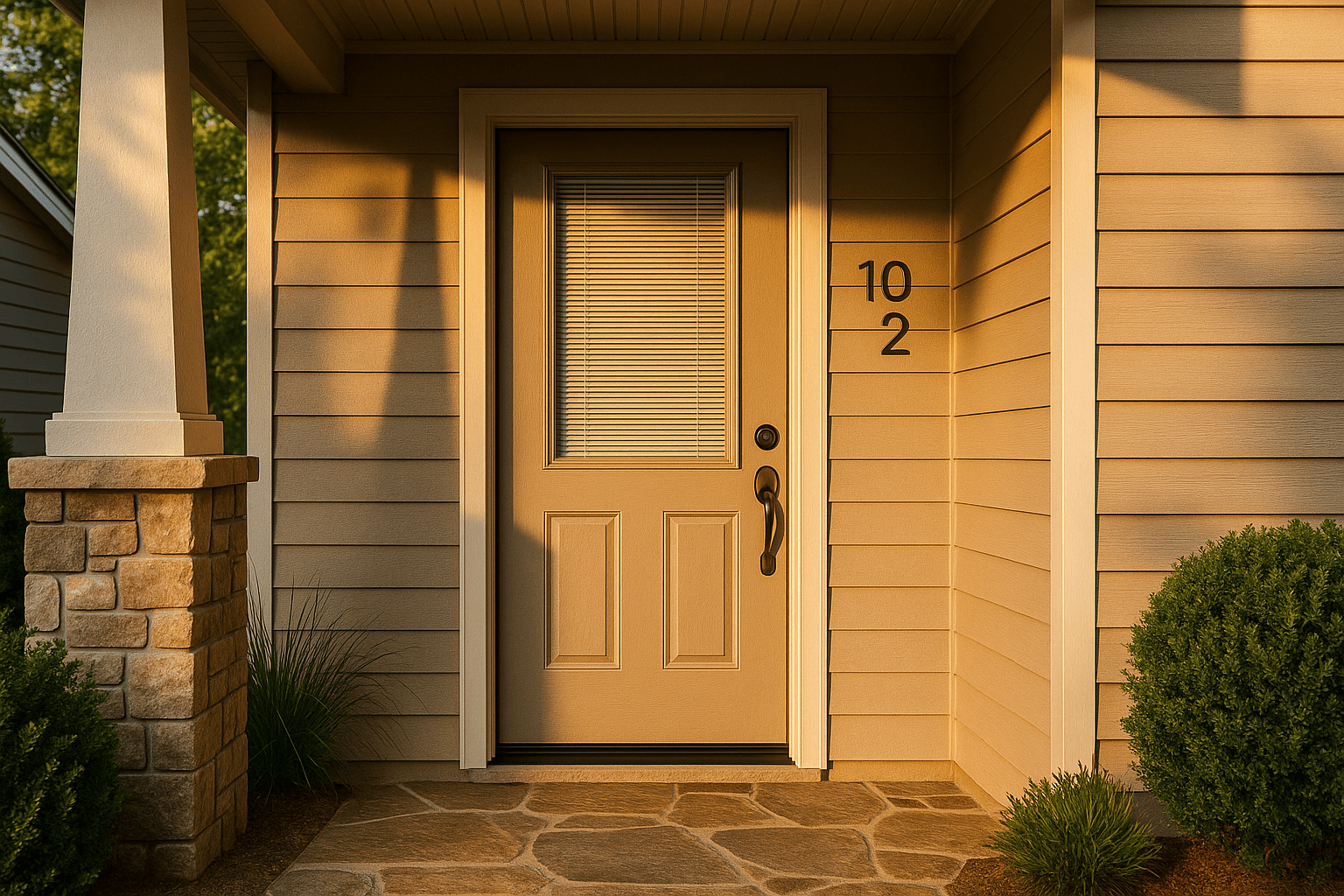 Mini Blind — Exterior Doors