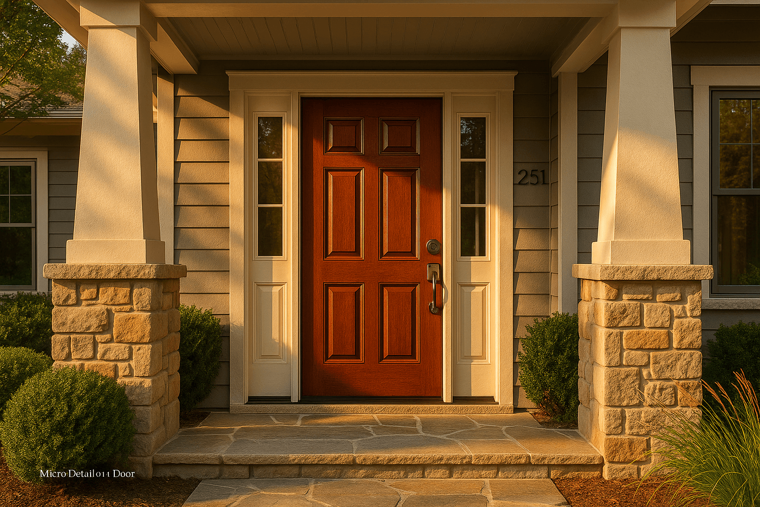 Plastpro DRM Mahogany Fiberglass — Exterior Doors