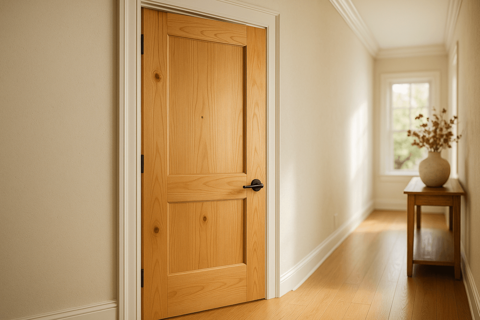 Pine 1 Panel Solid Core — Interior Doors
