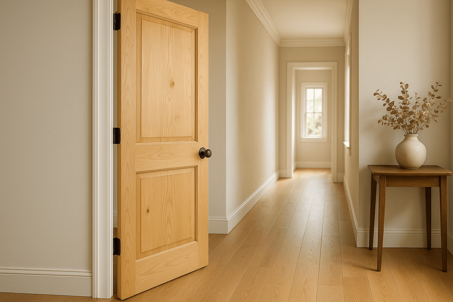 Pine 2 Panel Solid Core — Interior Doors