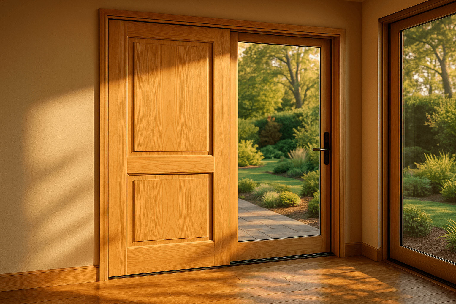 1 Panel Solid Core Pine — Patio & Sliding Doors