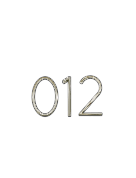 Cal-Royal Floating Modern Numbers — manufacturer product view