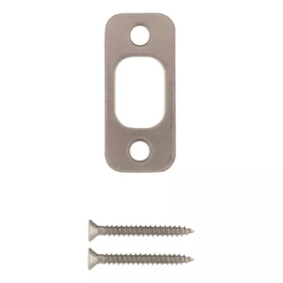 Kwikset Deadbolt Round Corner Strike, 1in x 2-1/4in — manufacturer family view