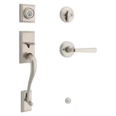 Kwikset Hawthorne Handleset with Trafford Lever - Deadbolt Keyed One Side - featuring SmartKey — manufacturer family view