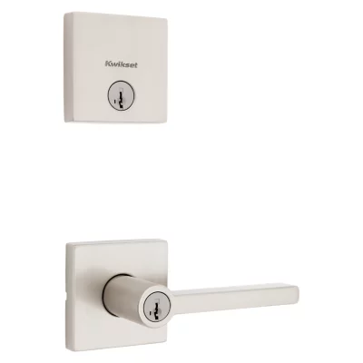 Kwikset Halifax Security Set (Square) - Deadbolt Keyed One Side