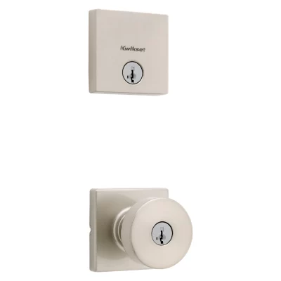 Kwikset Pismo Square Security Set - Deadbolt Keyed One Side - featuring SmartKey — manufacturer family view