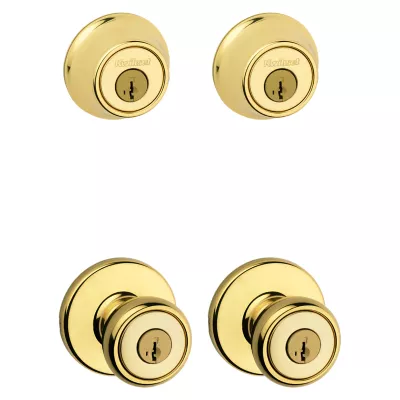 Kwikset Tylo Project Pack - Two Keyed Knobs and Two Keyed One Side Deadbolts - featuring SmartKey — manufacturer family view