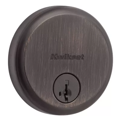 Kwikset 258 Hometown Deadbolt (Round) - Keyed One Side - featuring SmartKey — manufacturer family view