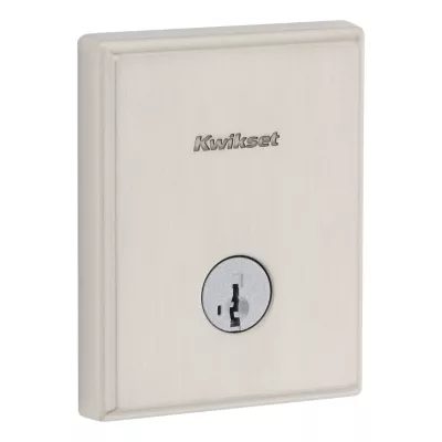 Kwikset 258 Crosstown Deadbolt (Rectangle) - Keyed One Side - featuring SmartKey — manufacturer family view