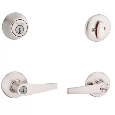 Kwikset Delta Security Set - Deadbolt Keyed One Side - featuring SmartKey