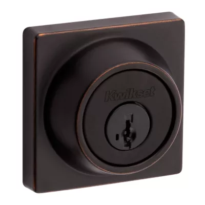 Kwikset 660 Contemporary Square Deadbolt - Keyed One Side - Featuring SmartKey — manufacturer family view