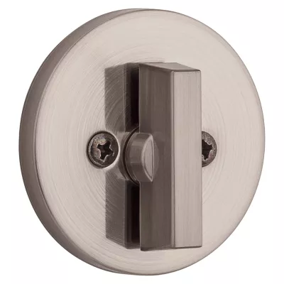 Kwikset 663 Contemporary Round One Sided Deadbolt - Thumb Turn Only — manufacturer family view