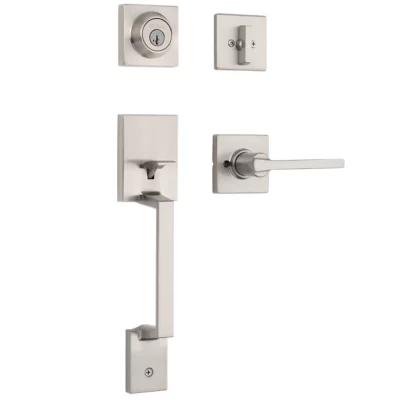 Kwikset Amador Handleset with Casey Lever - Deadbolt Keyed One Side - featuring SmartKey — manufacturer family view