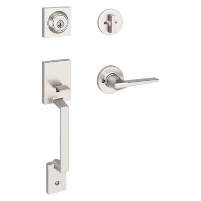 Kwikset Amador Handleset with Hollis Lever - Deadbolt Keyed One Side - featuring SmartKey — manufacturer family view
