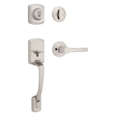 Kwikset Henley Handleset with Henley Lever - Deadbolt Keyed One Side - featuring SmartKey — manufacturer family view