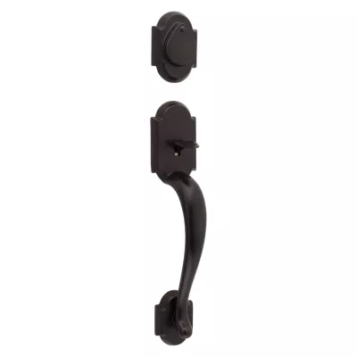 Kwikset Austin Handleset - Deadbolt Keyed One Side (Exterior Only) - featuring SmartKey — manufacturer family view