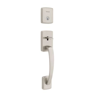 Kwikset Brentford Handleset - Deadbolt Keyed One Side (Exterior Only) - featuring SmartKey — manufacturer family view