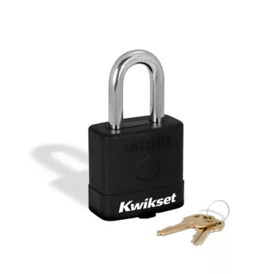 Kwikset 2 in Laminated Steel Padlock with 1-1/2 in Boron Carbide Shackle and Weather Cover - featuring SmartKey — manufacturer family view