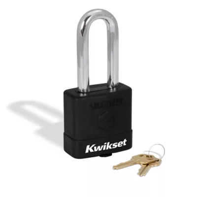 Kwikset 2 in Laminated Steel Padlock with 2-1/2 in Boron Carbide Shackle and Weather Cover - featuring SmartKey — manufacturer family view