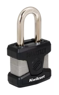 Kwikset 2 in Laminated Steel Padlock with 1-1/2 in Stainless Steel Shackle - featuring SmartKey — manufacturer family view