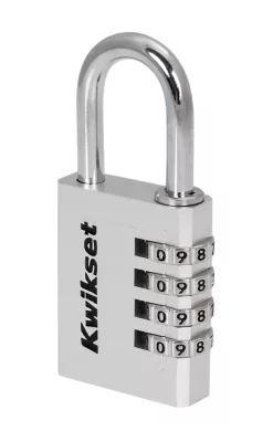 Kwikset 1-1/2 in Aluminum Combination Padlock — manufacturer family view