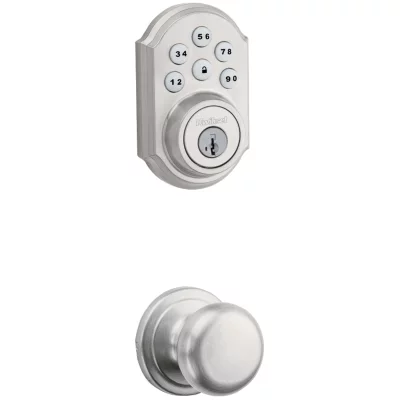Kwikset 909 Smartcode Traditional Electronic Deadbolt with Hancock Knob