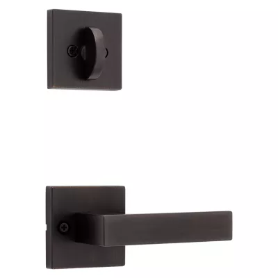 Kwikset Singapore and Deadbolt Interior Pack (Square) - Deadbolt Keyed One Side - for Signature Series 800 and 687 Handlesets — manufacturer family view