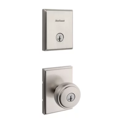Kwikset Sora Rectangle Security Set - Deadbolt Keyed One Side - featuring SmartKey — manufacturer family view