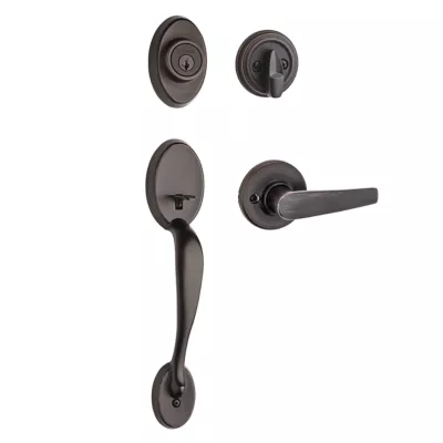 Kwikset Chelsea Handleset with Delta Lever - Deadbolt Keyed One Side - featuring SmartKey — manufacturer family view
