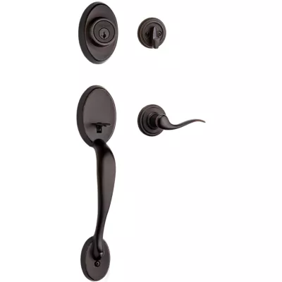 Kwikset Chelsea Handleset with Tustin Lever - Deadbolt Keyed One Side - featuring SmartKey — manufacturer family view