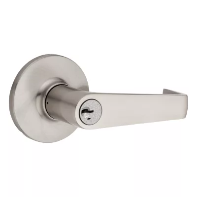 Kwikset Carson Push Button Lever - Keyed - featuring SmartKey