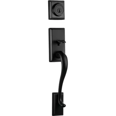 Kwikset Hawthorne Handleset - Deadbolt Keyed One Side (Exterior Only) - with Pin & Tumbler — manufacturer family view
