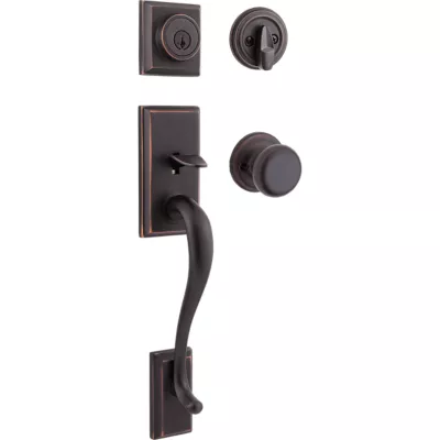 Kwikset Hawthorne Handleset with Juno Knob - Deadbolt Keyed One Side - featuring SmartKey — manufacturer family view