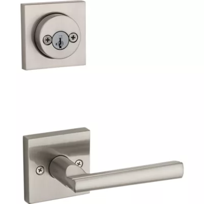 Kwikset Montreal and Deadbolt Interior Pack (Square) - Deadbolt Keyed Both Sides - featuring SmartKey - for Signature Series 801 Handlesets — manufacturer family view