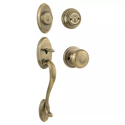 Kwikset Shelburne Handleset with Juno Knob - Deadbolt Keyed Both Sides - featuring SmartKey — manufacturer family view