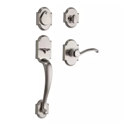 Kwikset Austin Handleset with Austin Lever - Deadbolt Keyed One Side - featuring SmartKey — manufacturer family view