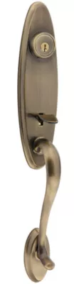 Kwikset Wellington Handleset - Deadbolt Keyed One Side (Exterior Only) - with Pin & Tumbler — manufacturer family view