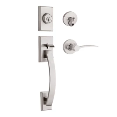 Kwikset Tavaris Handleset with Katara Lever - Deadbolt Keyed One Side - featuring SmartKey — manufacturer family view