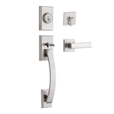 Kwikset Tavaris Handleset with Vedani Lever - Deadbolt Keyed One Side - featuring SmartKey — manufacturer family view