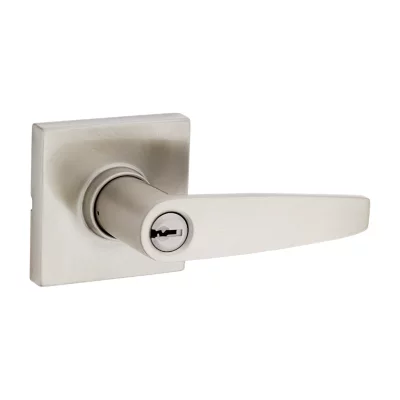 Kwikset Winston Lever (Square) - Keyed - with Pin & Tumbler - Safe Lock — manufacturer family view
