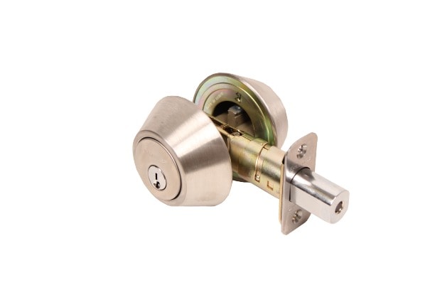 Pamex Double Cylinder Construction Lock in Satin Stainless Steel