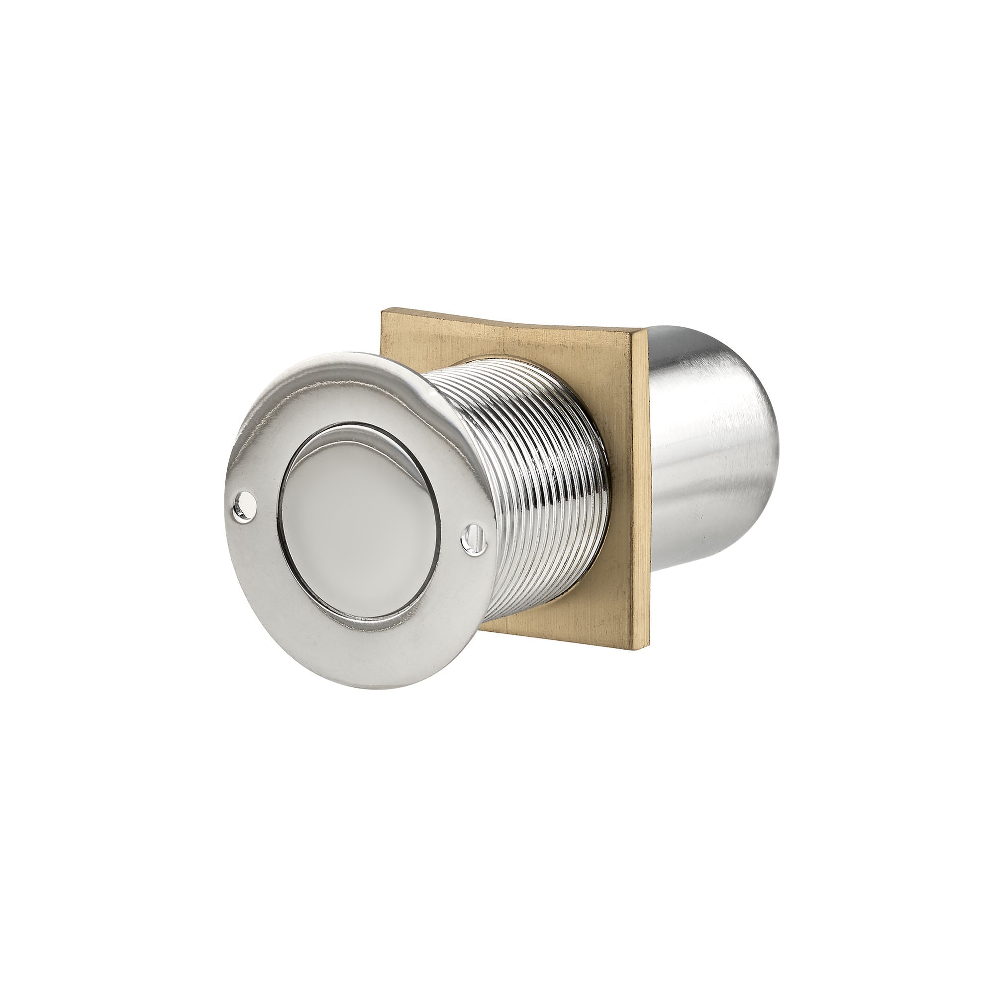 Pamex Dust Proof Strike (w/o face plate) for Flush Bolts in Polished Chrome