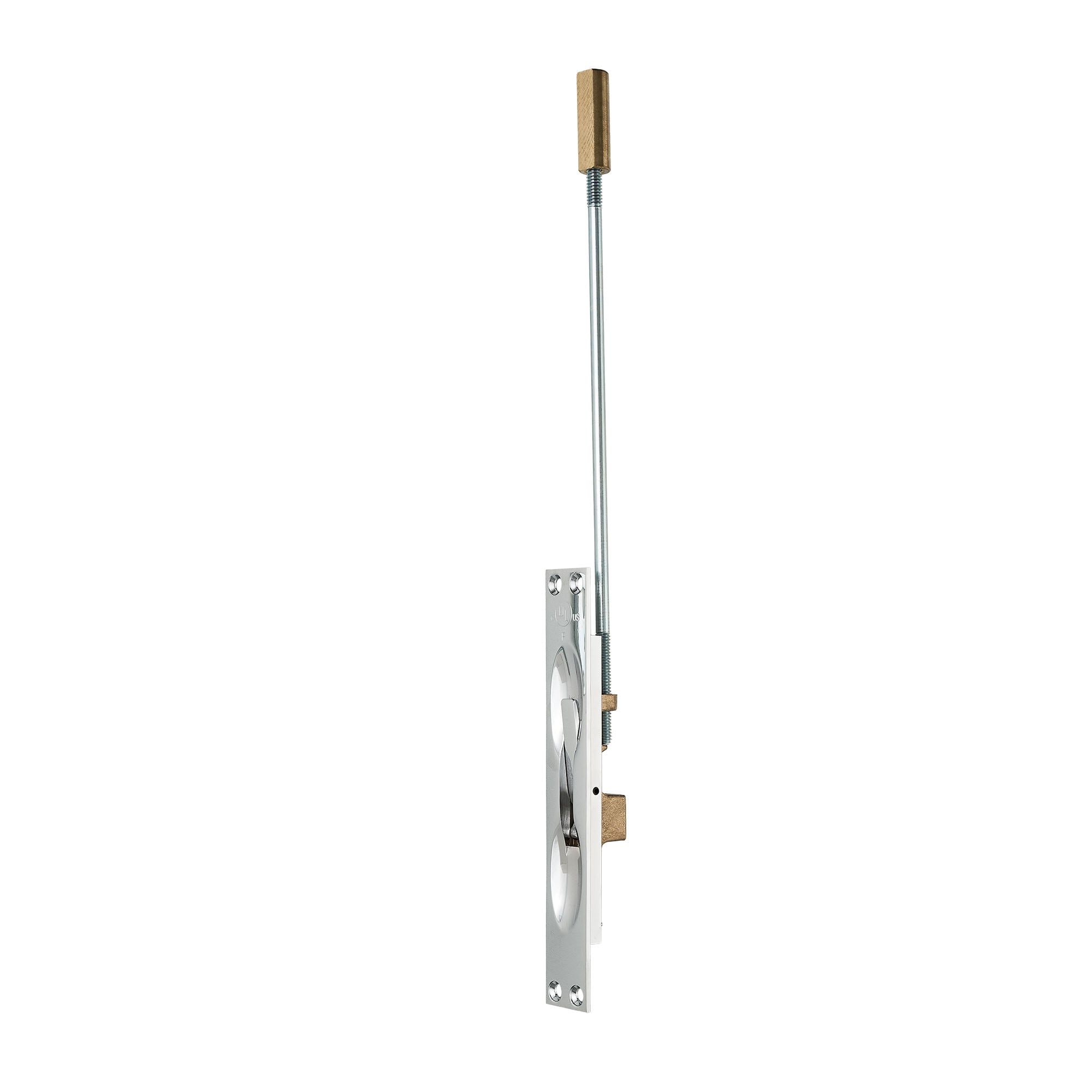 Pamex UL Rated Manual Flush Bolt for Metal Doors in Polished Chrome