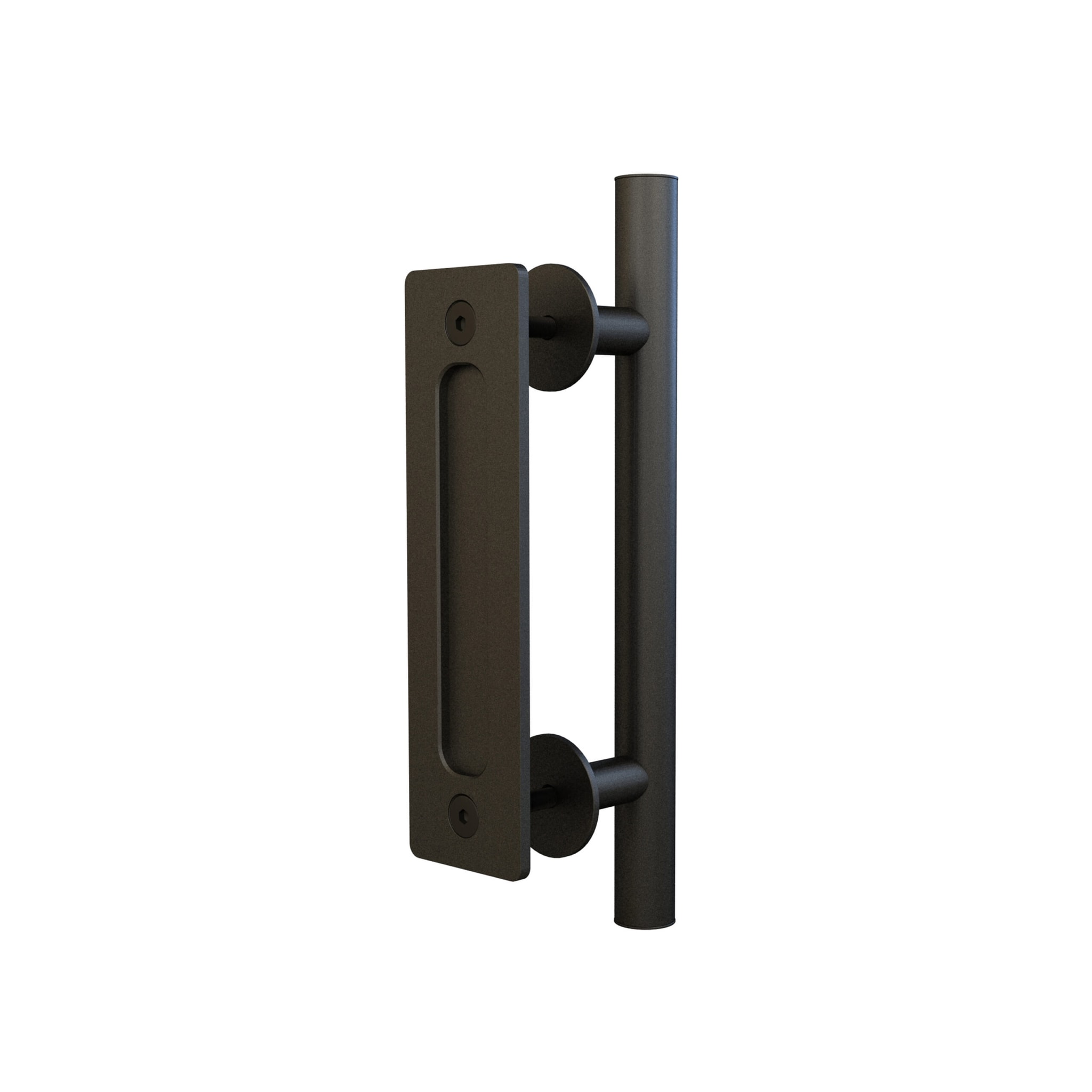 Pamex Handle with Flush Pull in Matte Black