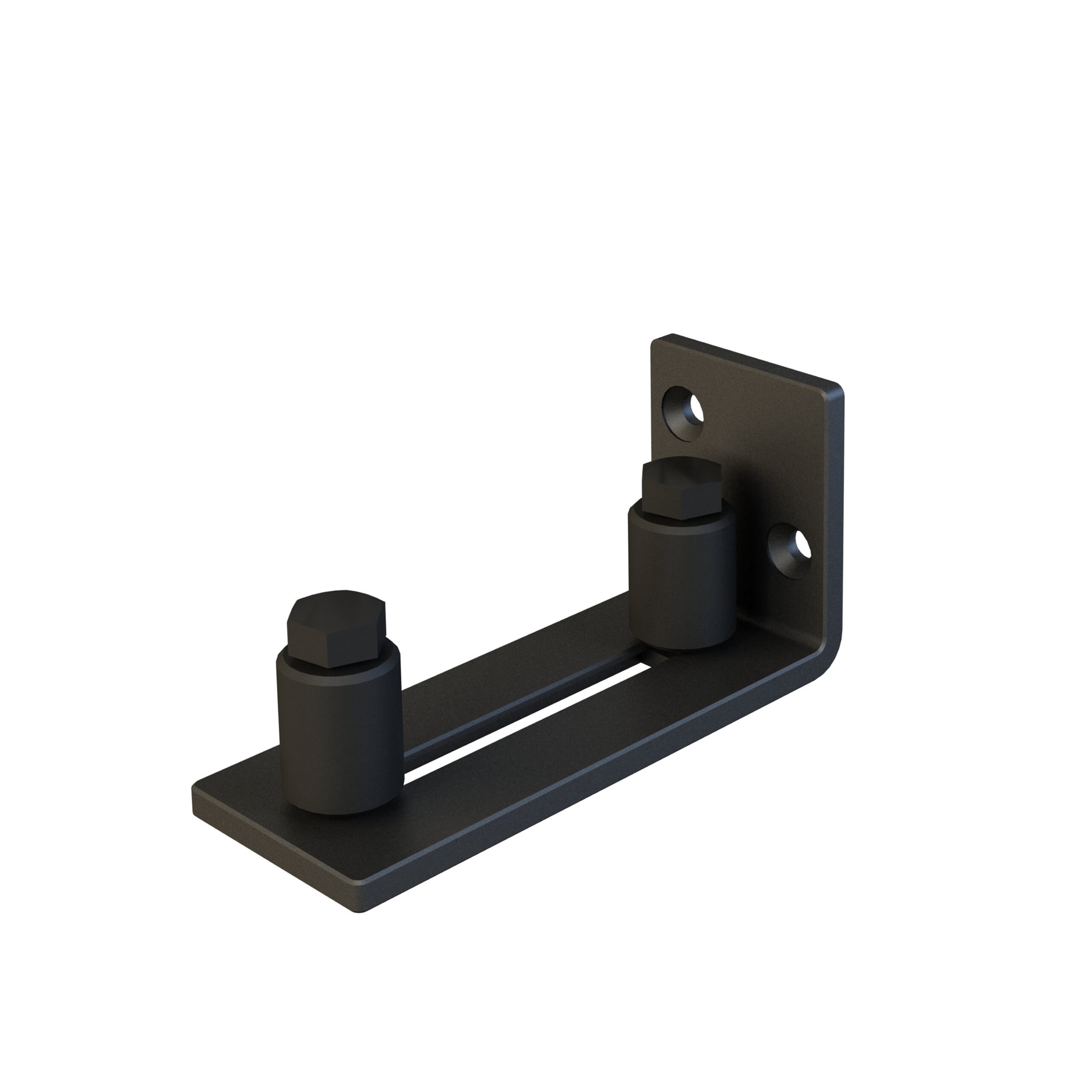 Pamex Adjustable Floor Roller Guide in Matte Black