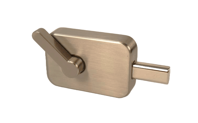 Pamex ADA Privacy Latch For Barn Door in Satin Nickel