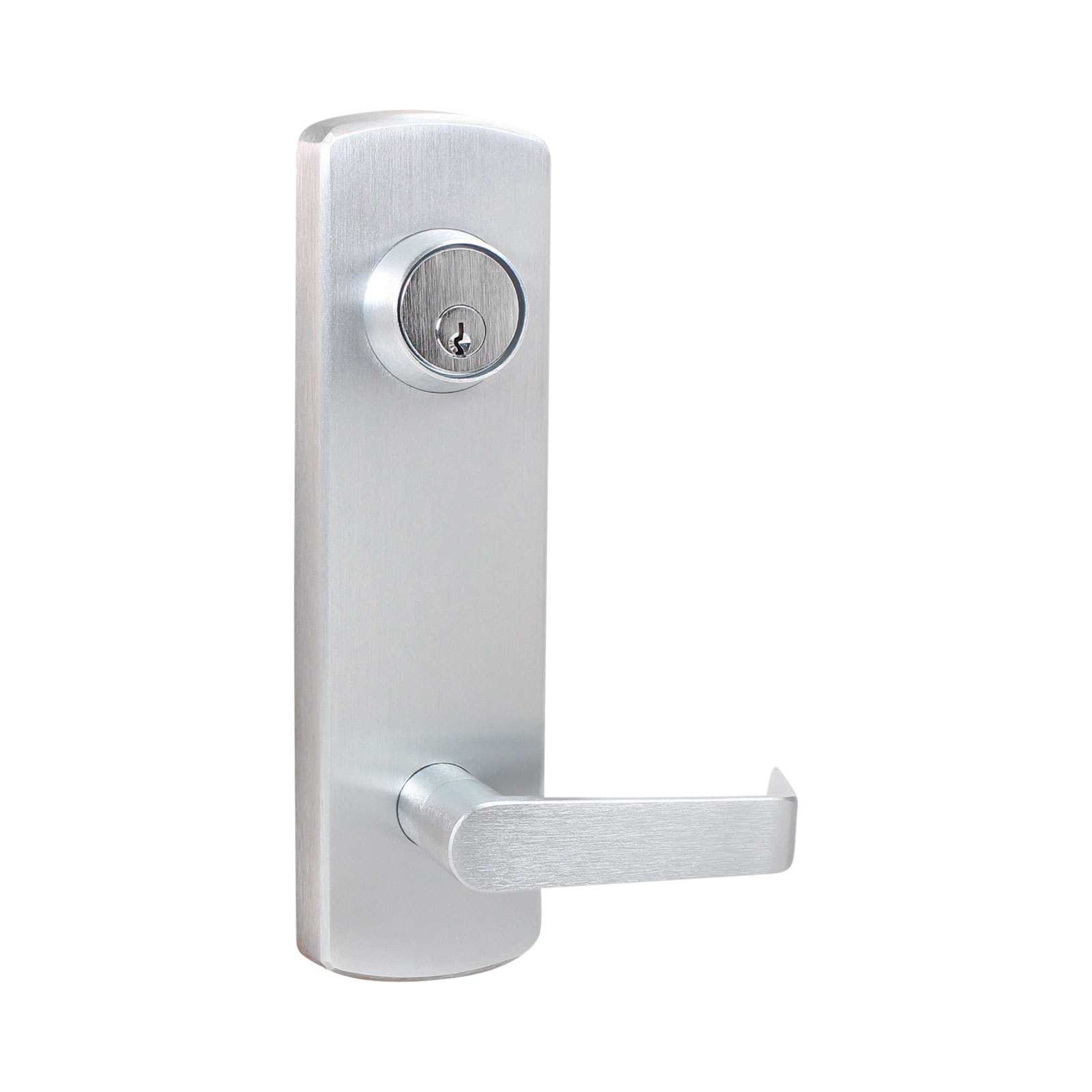 Pamex E9000 Electrified Escutcheon Lever Trim in Satin Chrome