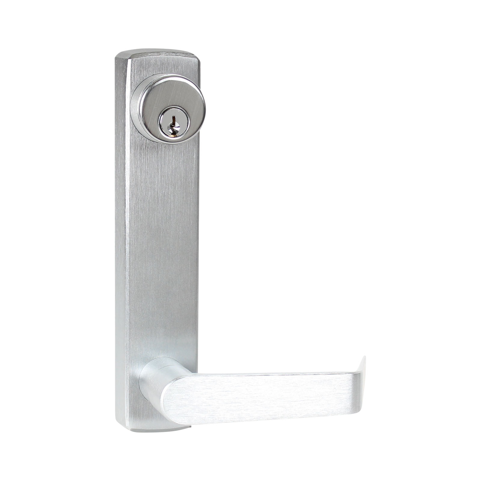 Pamex E9100 Narrow Stile Escutcheon Lever Trim in Satin Chrome
