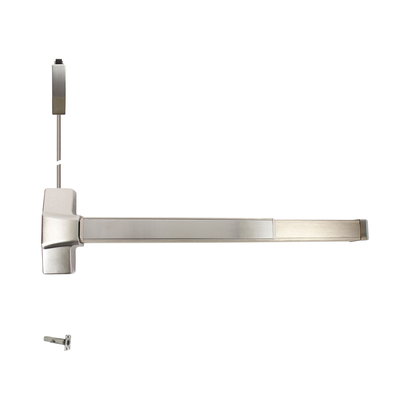 Pamex E9000 Series Less-Bottom-Rod in Satin Chrome