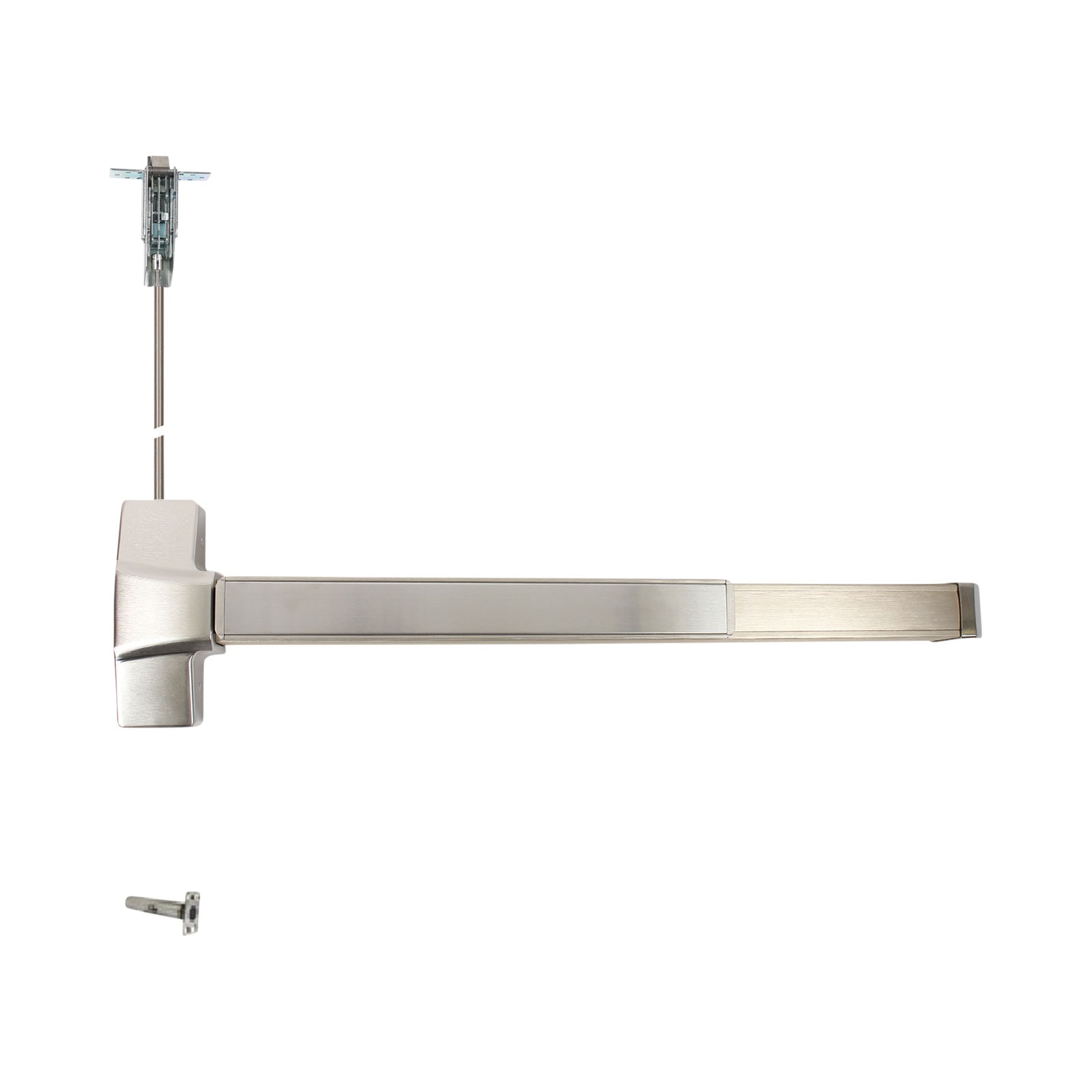 Pamex E9000 Series Concealed Less-Bottom-Rod in Satin Chrome